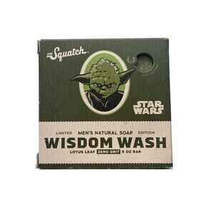NIB Dr. Squatch Star Wars Wisdom Wash Men's Natural Soap with No Grit
